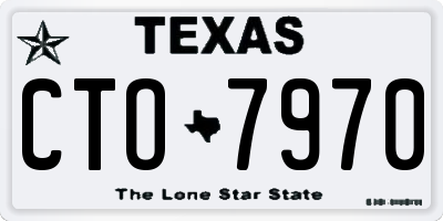 TX license plate CTO7970