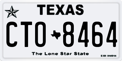 TX license plate CTO8464