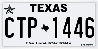 TX license plate CTP1446