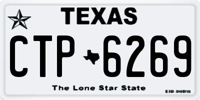 TX license plate CTP6269