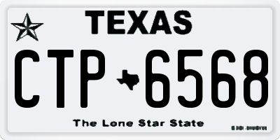 TX license plate CTP6568