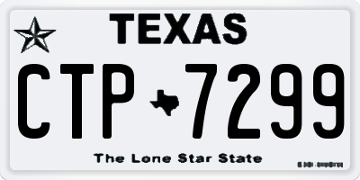 TX license plate CTP7299