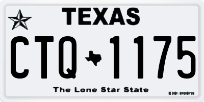 TX license plate CTQ1175