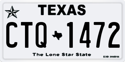TX license plate CTQ1472