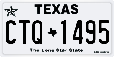 TX license plate CTQ1495