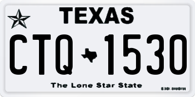 TX license plate CTQ1530