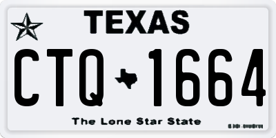 TX license plate CTQ1664