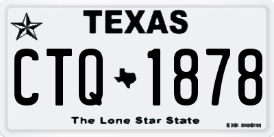 TX license plate CTQ1878