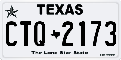 TX license plate CTQ2173