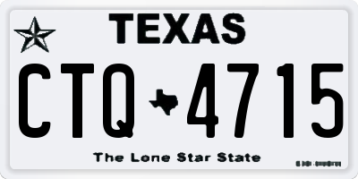TX license plate CTQ4715