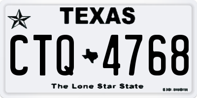 TX license plate CTQ4768