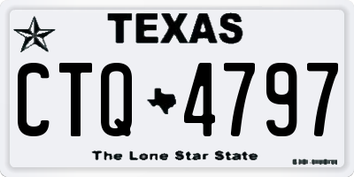 TX license plate CTQ4797