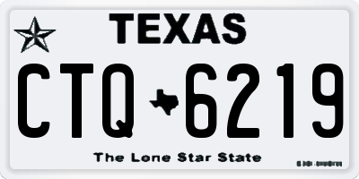 TX license plate CTQ6219
