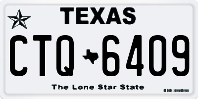 TX license plate CTQ6409