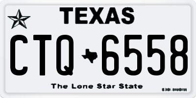 TX license plate CTQ6558