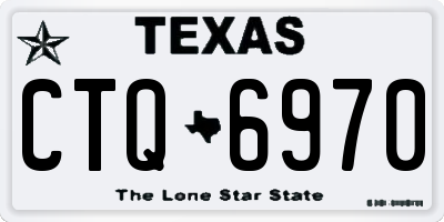 TX license plate CTQ6970