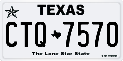 TX license plate CTQ7570