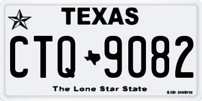 TX license plate CTQ9082