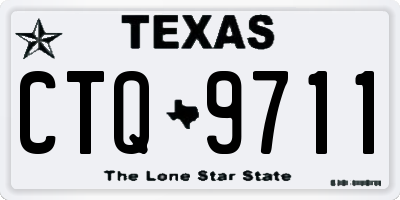 TX license plate CTQ9711
