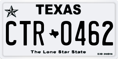 TX license plate CTR0462