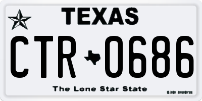 TX license plate CTR0686