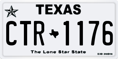 TX license plate CTR1176