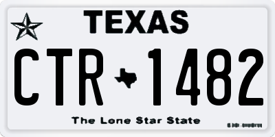 TX license plate CTR1482