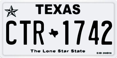TX license plate CTR1742