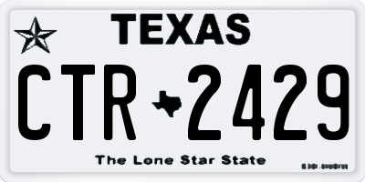TX license plate CTR2429