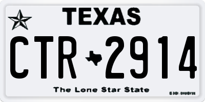 TX license plate CTR2914