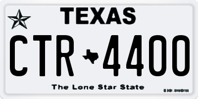 TX license plate CTR4400