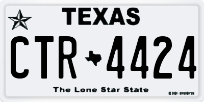TX license plate CTR4424