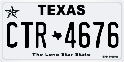 TX license plate CTR4676
