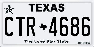 TX license plate CTR4686