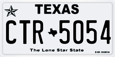 TX license plate CTR5054