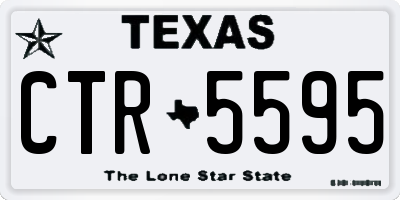 TX license plate CTR5595