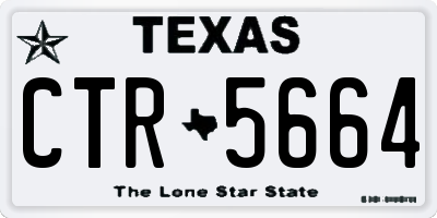 TX license plate CTR5664