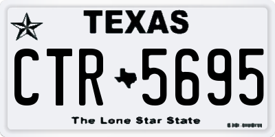 TX license plate CTR5695