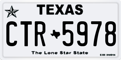 TX license plate CTR5978