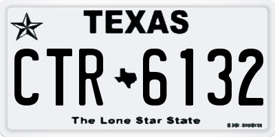 TX license plate CTR6132
