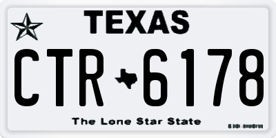 TX license plate CTR6178