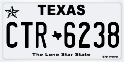 TX license plate CTR6238