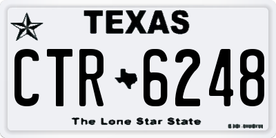 TX license plate CTR6248