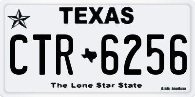 TX license plate CTR6256
