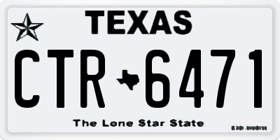 TX license plate CTR6471