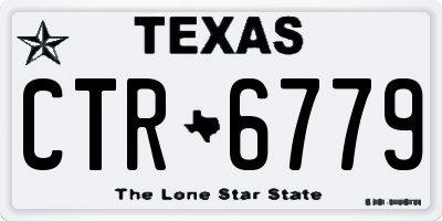 TX license plate CTR6779