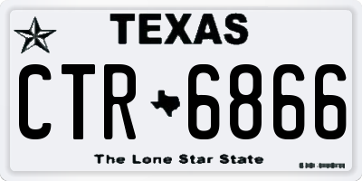 TX license plate CTR6866