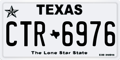 TX license plate CTR6976