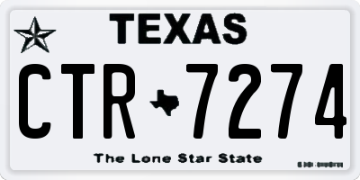 TX license plate CTR7274