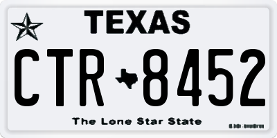 TX license plate CTR8452
